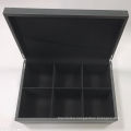 Handmade Black Tea Leather Packaging Box For Gift